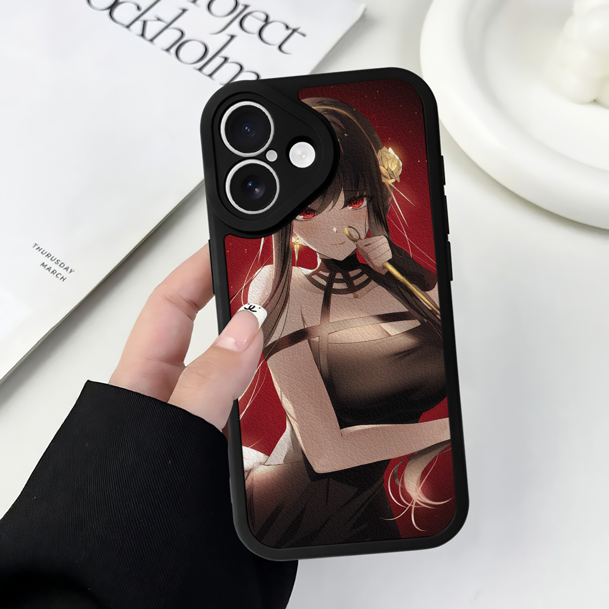 （画像用） SPY×FAMILY间谍家家酒 【iPhone 16シリーズ対応】シリコンスマホケース（レザー調） 材質：シリコン
